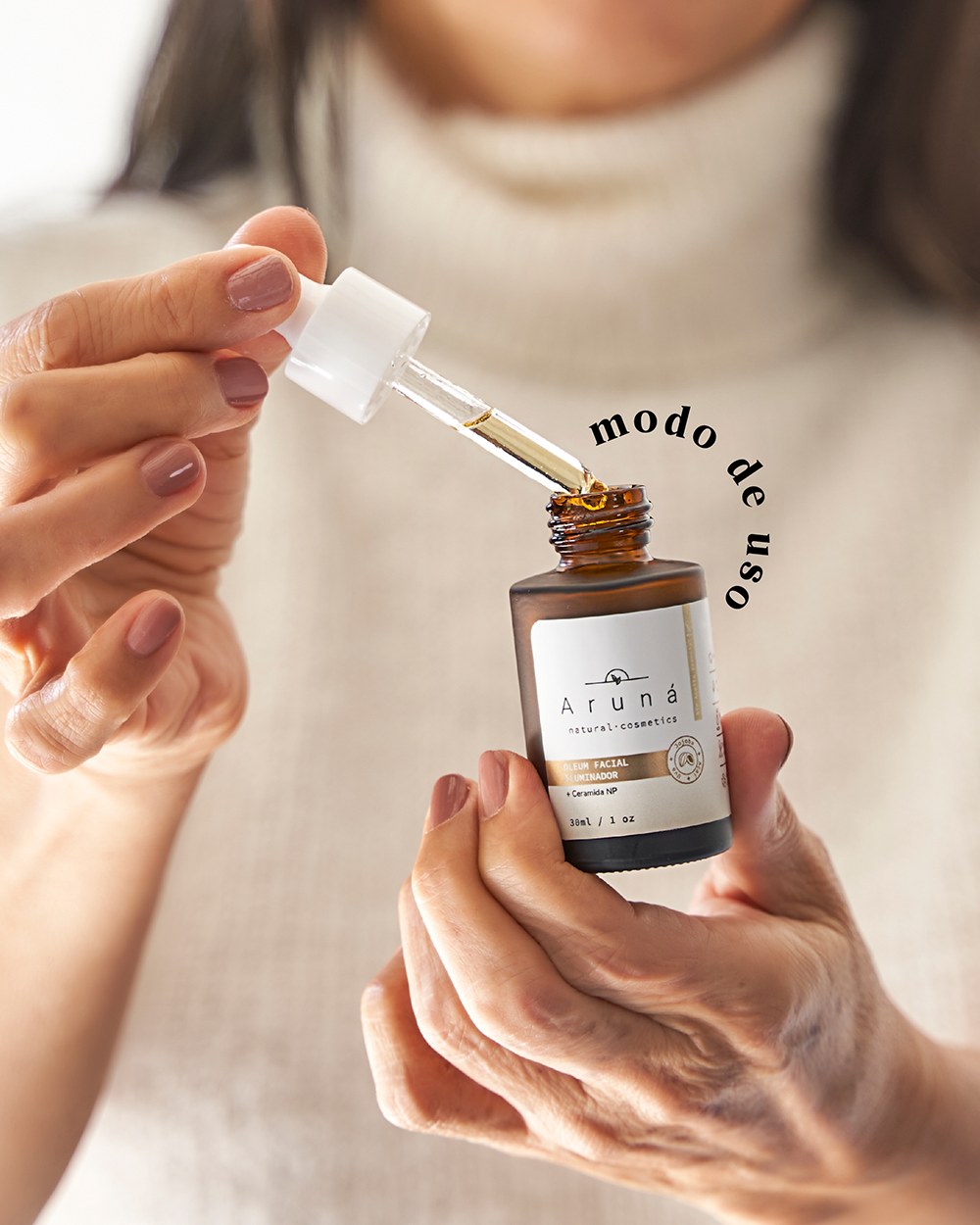 Uso de aceites faciales