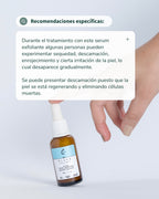 Serum exfoliante de Hidroxiácidos Aruná ácido glicólico al 5% + ácido láctico al 5%