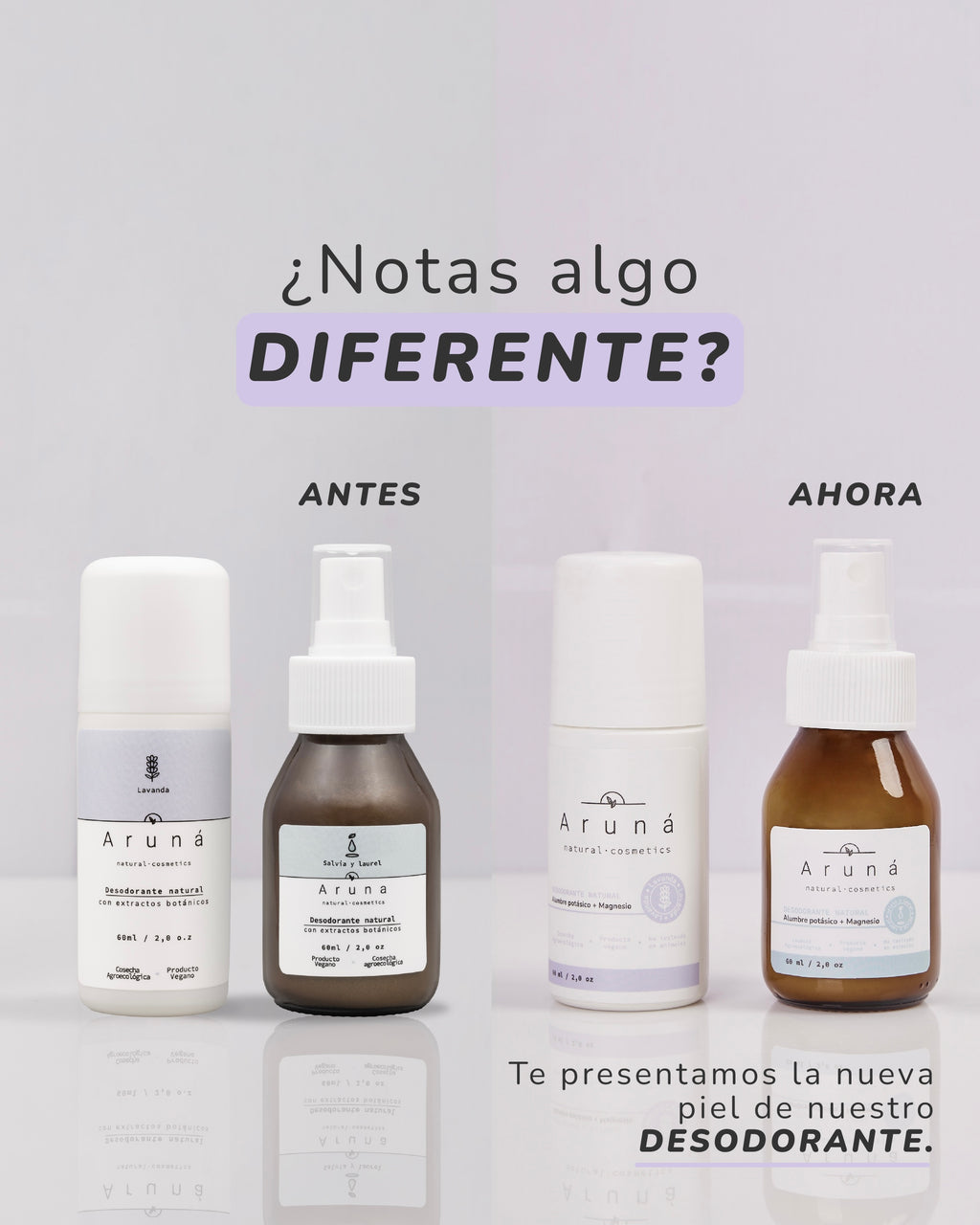 Desodorante natural en spray Aruná - Salvia y Laurel o Lavanda