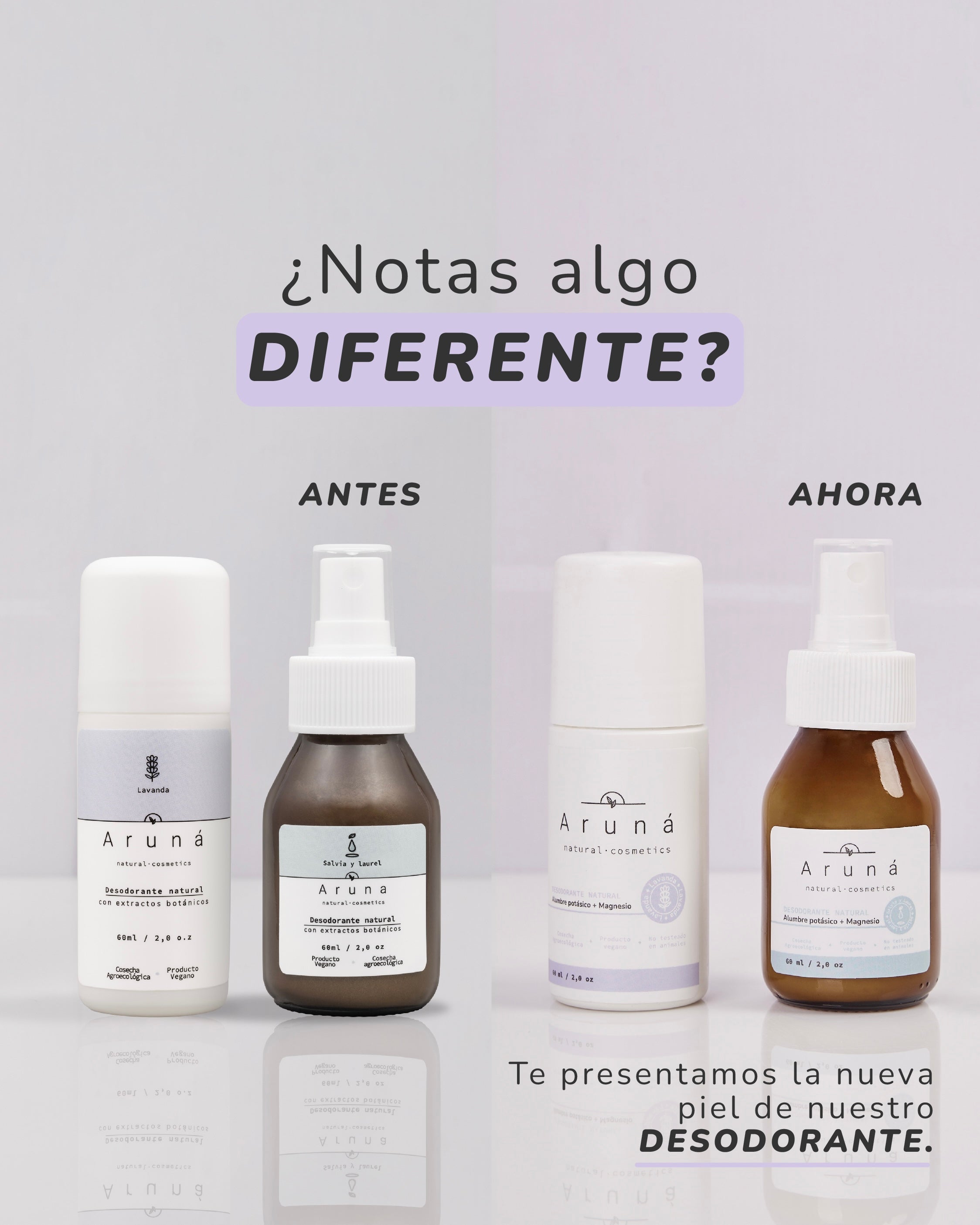 Desodorante natural en spray Aruná - Salvia y Laurel o Lavanda