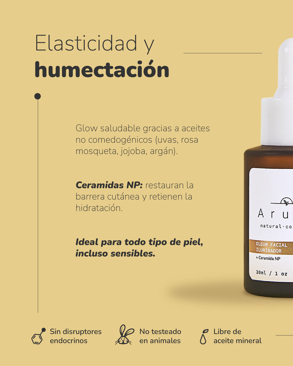 Oleum facial iluminador Aruná