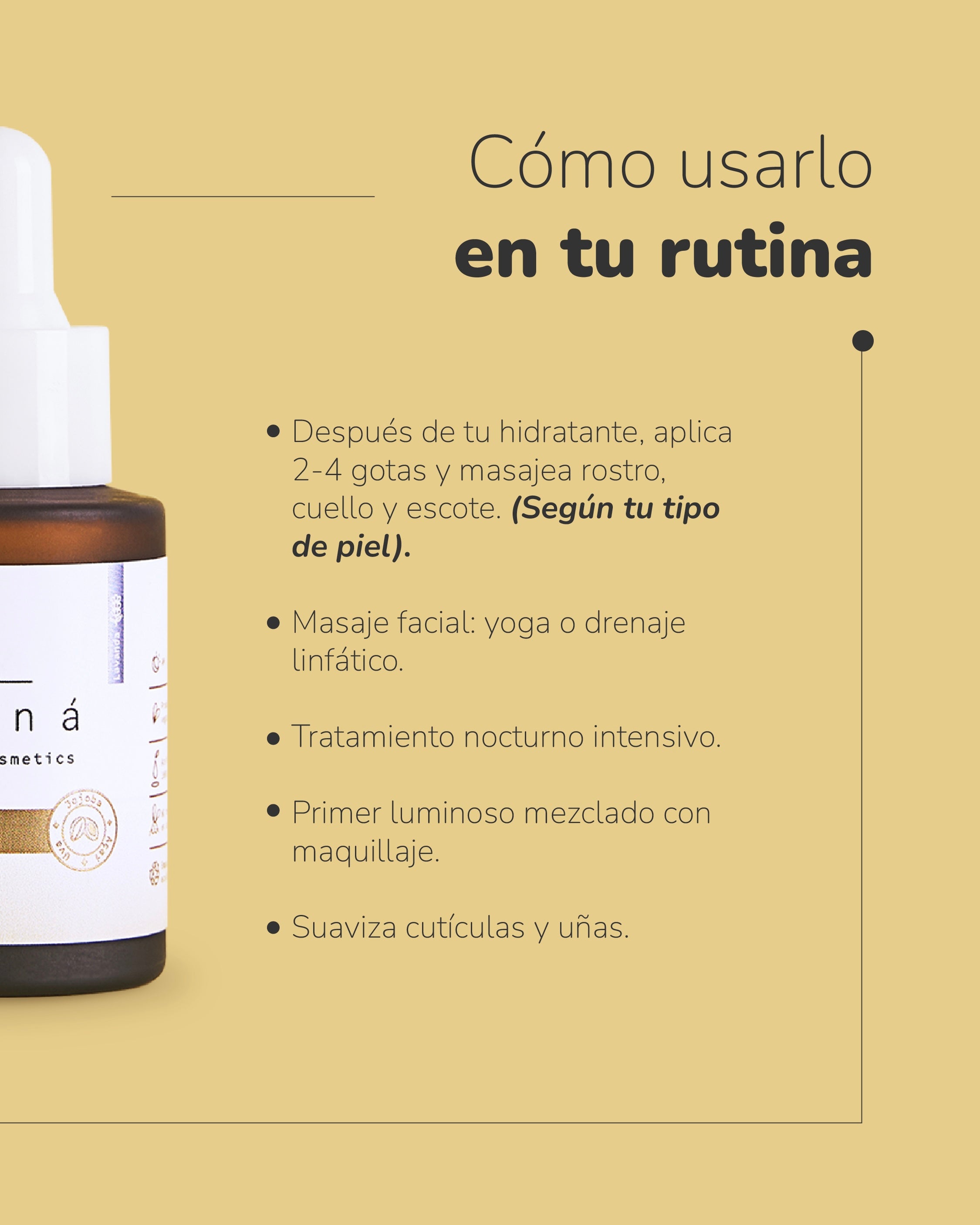 Oleum facial iluminador Aruná