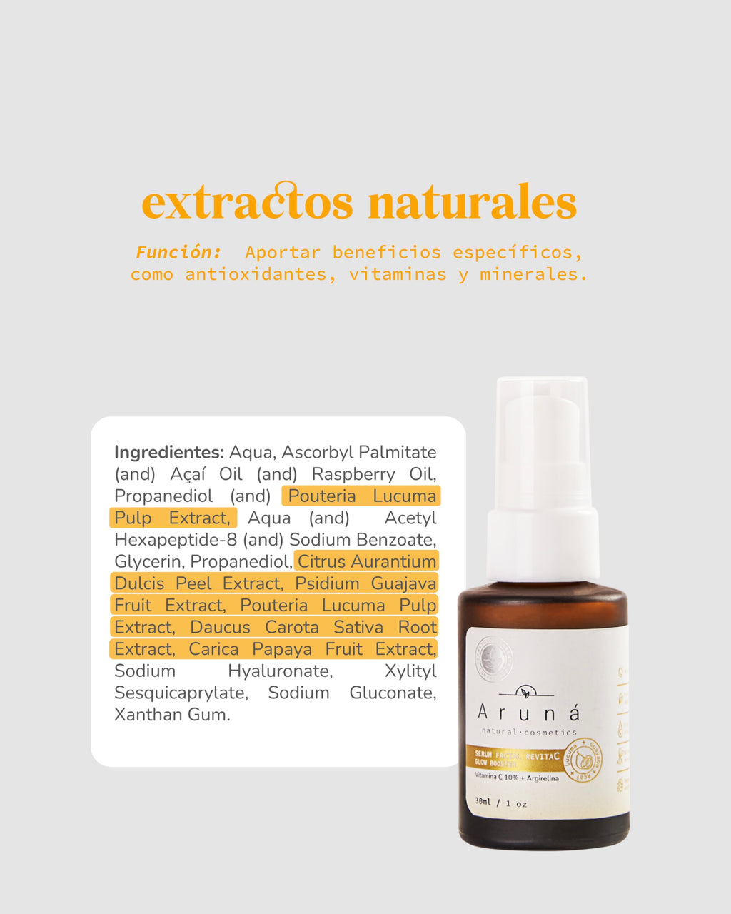 Serum facial vitamina C RevitaC Aruná