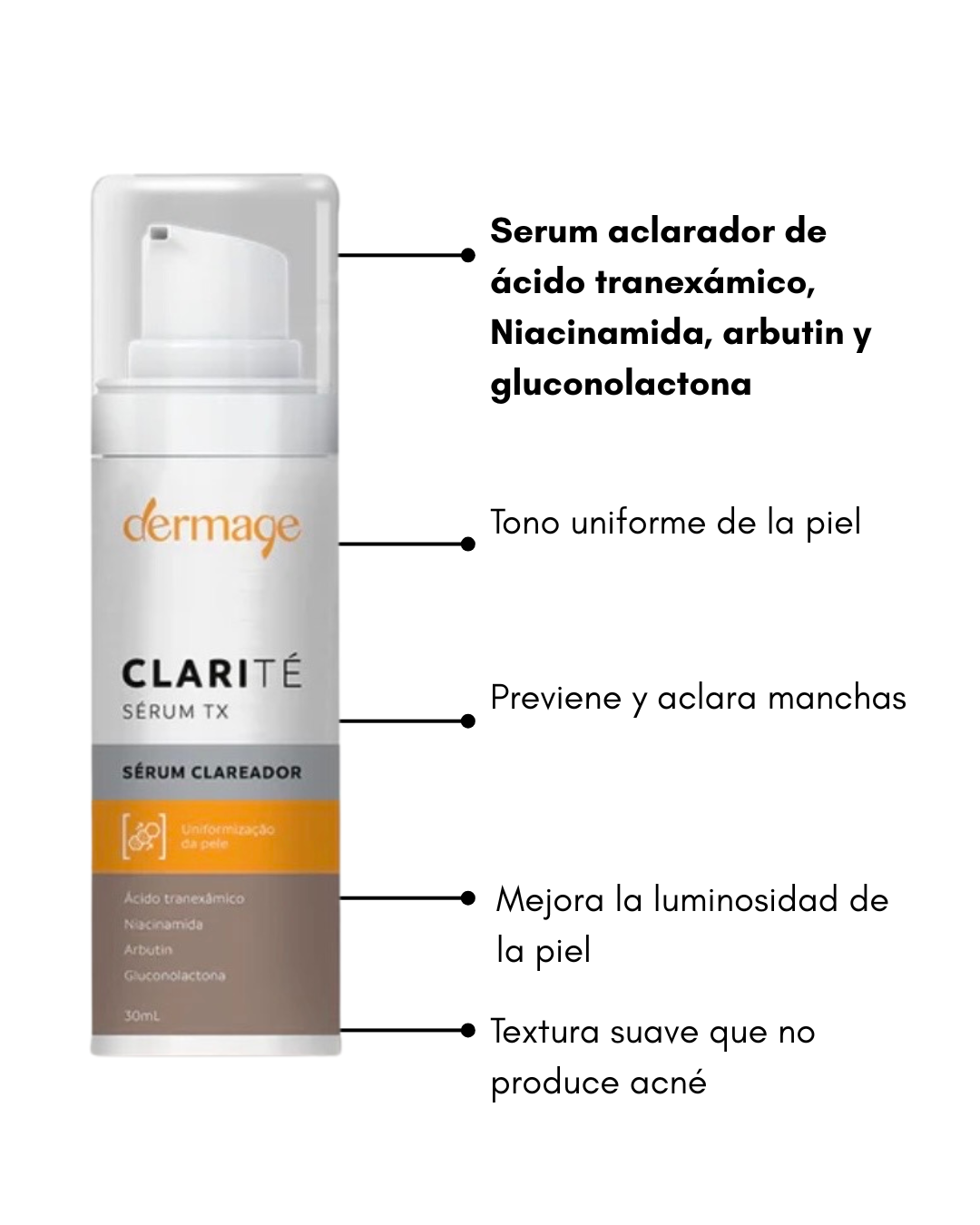 Clarité Serum Tx clareador Dermage 📦 envío gratis