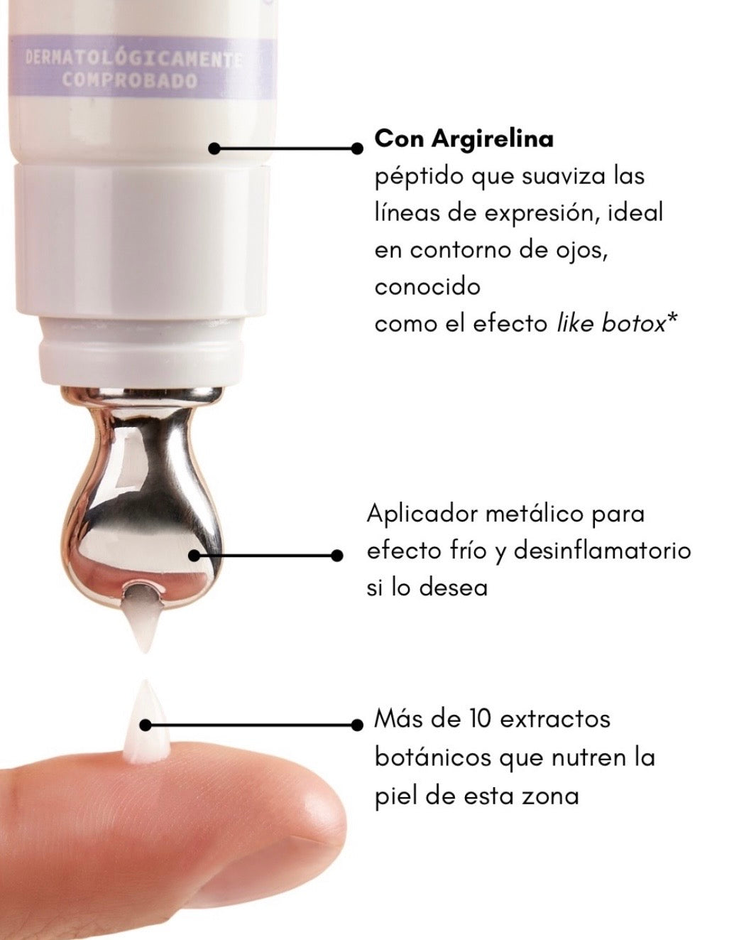Contorno de ojos péptidos + ácido hialurónico Aruná