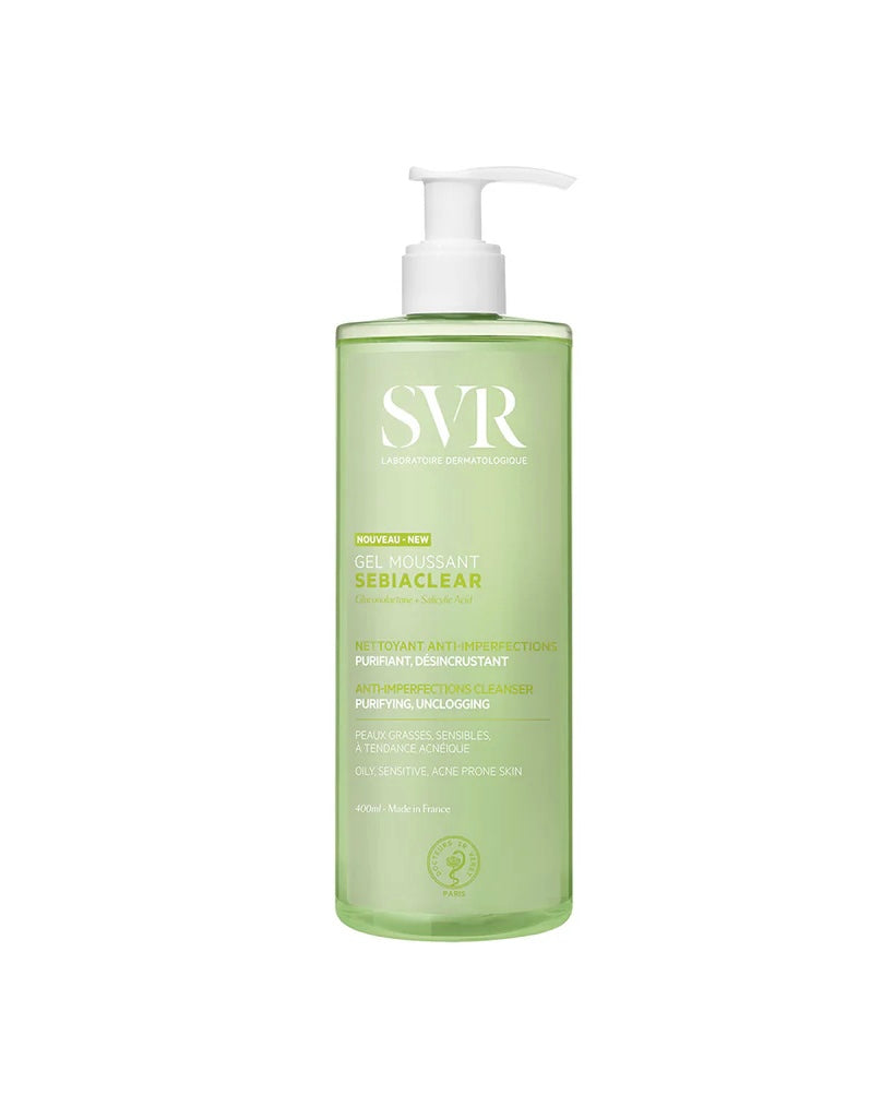 Limpiador facial y corporal gel Moussant Sebiaclear de SVR