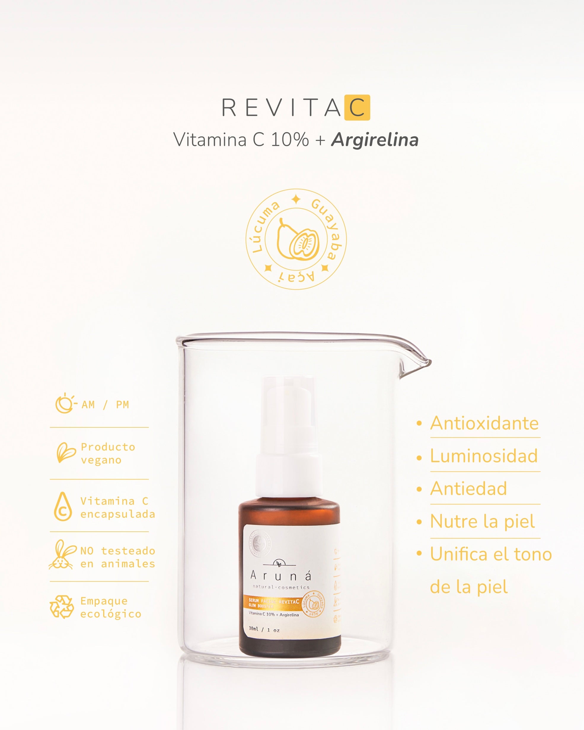 Serum facial vitamina C RevitaC Aruná