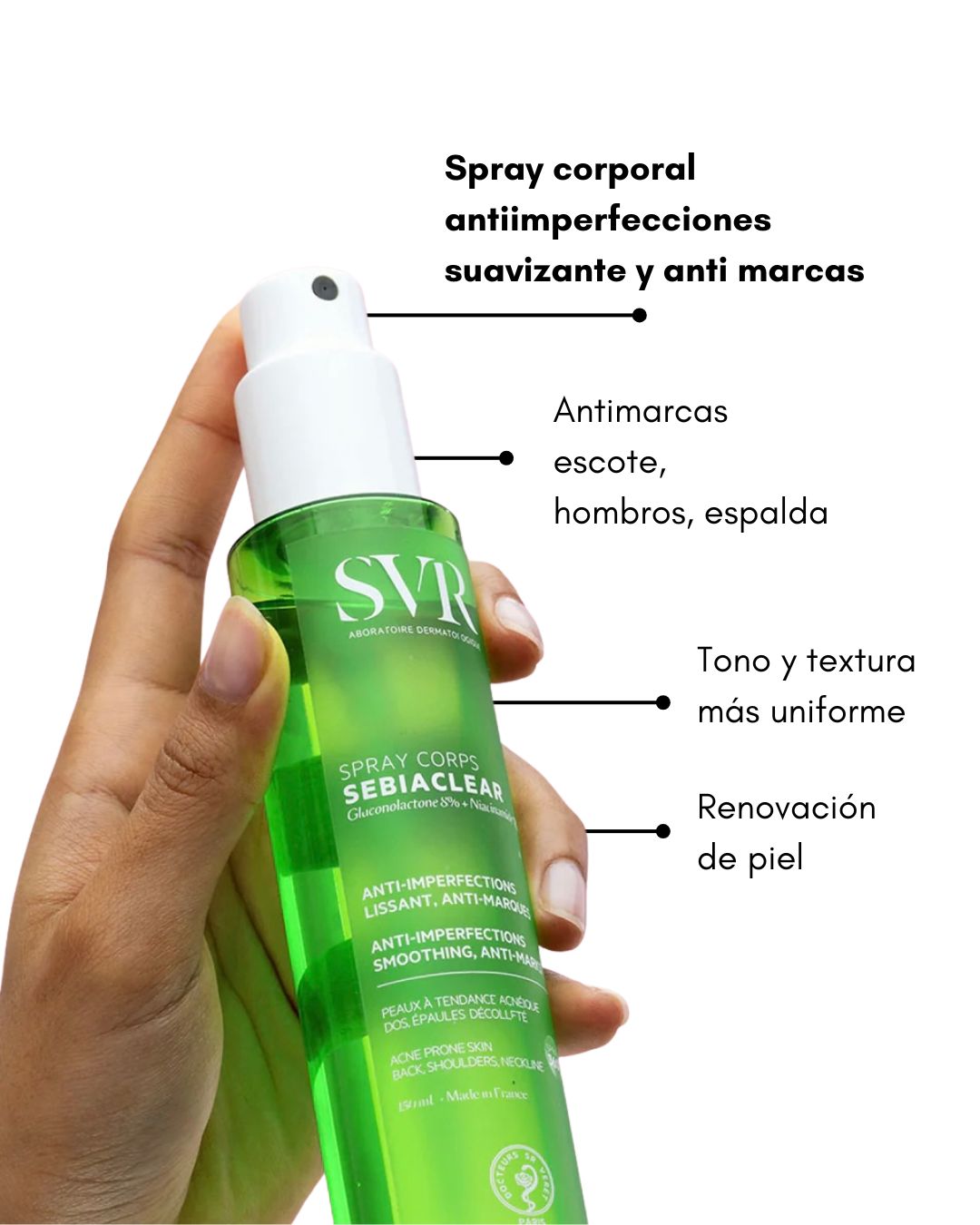 Sebiaclear Spray Corps SVR  📦 envío gratis